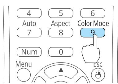 EPSON EB-475WI - Sélection de la qualité de projection (sélection du Mode couleurs) - 1