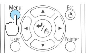 EPSON EB-475WI - Affichez l'écran du menu Configuration. - 1