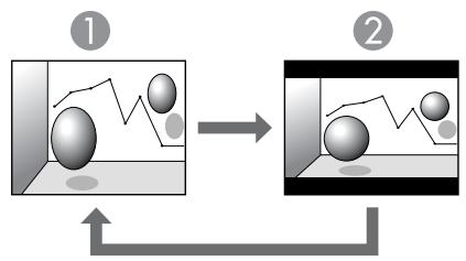 EPSON EB-475WI - Modification du rapport L/H (EB-480i/EB-480/EB-470 uniquement) - 1