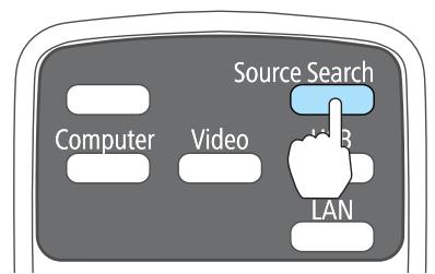 EPSON EB-475WI - Détection automatique des signaux d'entrée et modification de l'image projetée (Recherche de source) - 1