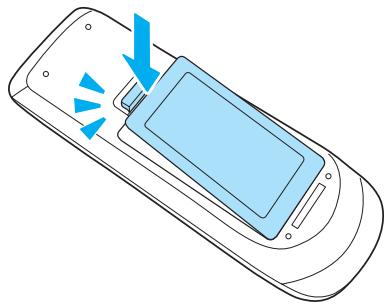 EPSON EB-475WI - Réinstallé le couvercle du département à piles. - 1