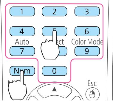EPSON EB-475WI - Réglage de la fonction Mot de passage protégé - 7