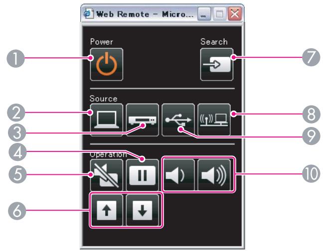 EPSON EB-475WI - Affichage de l'écran Web Remote - 3