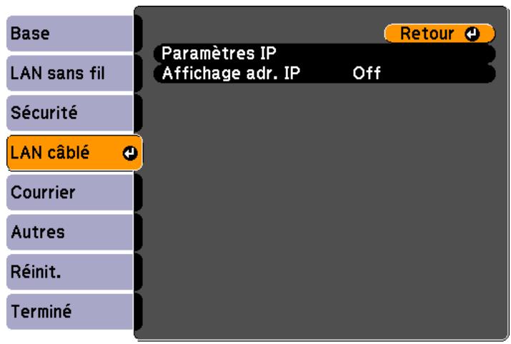 EPSON EB-475WI - Menu LAN cable - 1