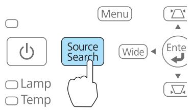 EPSON EB-475WI - Détection automatique des signaux d'entrée et modification de l'image projetée (Recherche de source) - 2