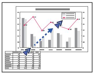 EPSON EB-475WI - Déplacez le pointeur (). - 2
