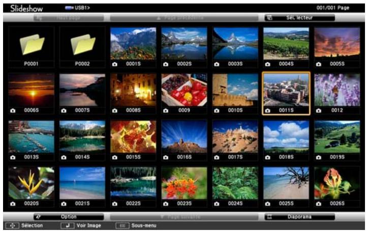 EPSON EB-475WI - Connectez le périphérique de stockage USB ou l'appareil photo numérique au projecteur. - 4