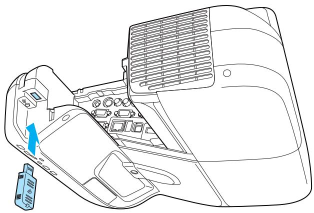 EPSON EB-475WI - Installation de l'unité réseau sans fil en option - 3