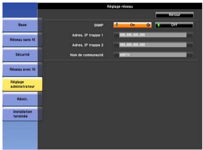 EPSON EB-1965 - Menu Réglage administrateur - 5