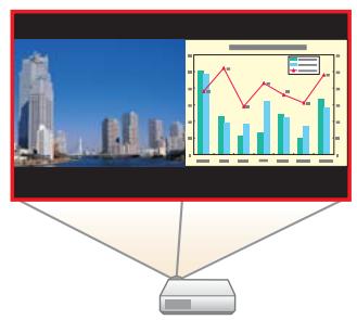 EPSON EB-1965 - Projection simultanée de deux images (Split Screen) - 1