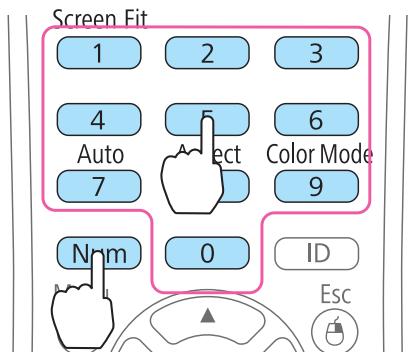 EPSON EB-1965 - Réglage de la fonction Mot de passage protégé - 5