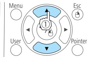 EPSON EB-1965 - Sélectionnez un élément secondaire de menu. - 1