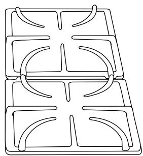 MAYTAG GAS PRECISION TOUCH CONTROL 500 RANGE - Rejillas de los Quemadores - 2