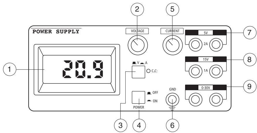 METEX MS-9160 - L'appareil de secteur de tension de courant continu - 1
