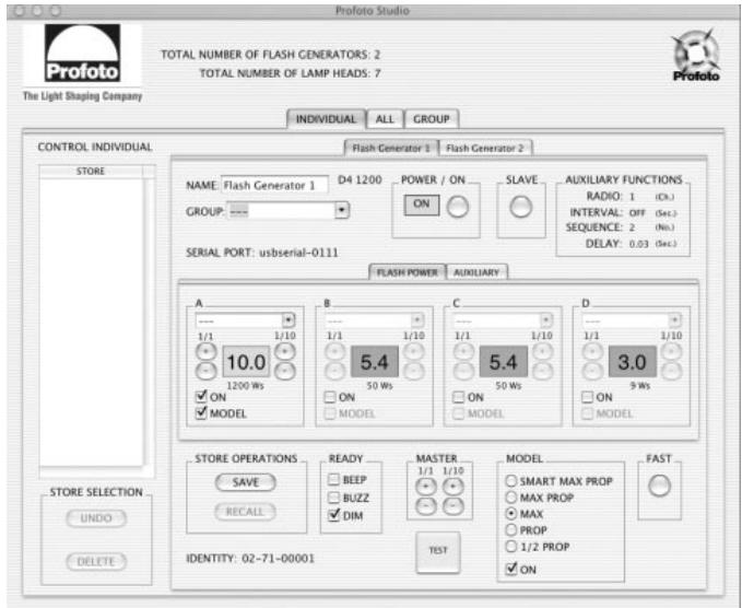 PROFOTO D4 - Contrôle individuel (avec un seul générateur) - 1
