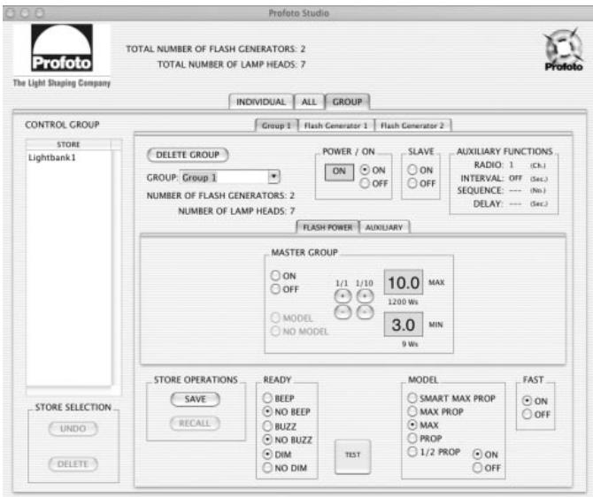 PROFOTO D4 - Constituer et contrôle des groupes de générateurs - 1