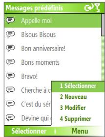 SPV C700 - Pour ajouter du texte prédéfini à un message MMS - 1