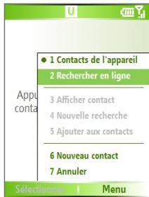SPV C700 - Pour trouver un contact en ligne - 3