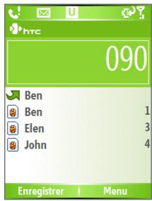 SPV C700 - Effectuer un appel depuis l'écran d'accueil - 1