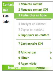 SPV C700 - Pour trouver un contact en ligne - 1