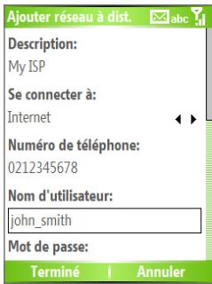 SPV C700 - Pour configurer une connexion réseau à distance pour parcourir Internet - 2
