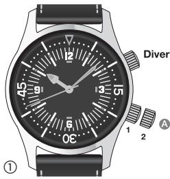 LONGINES MANUAL - En voyage, correction de l'heure du second fuseau horaire (aiguille 24 heures) - 1