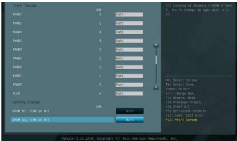 ASUS P9X79 PRO - DRAM Timing control (contrôle du minutage mémoire) - 3