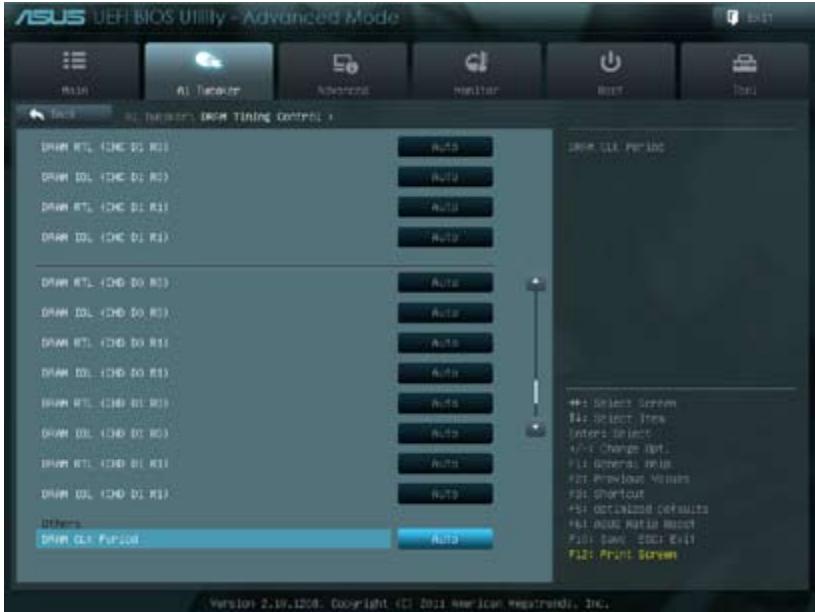 ASUS P9X79 PRO - DRAM Timing control (contrôle du minutage mémoire) - 4