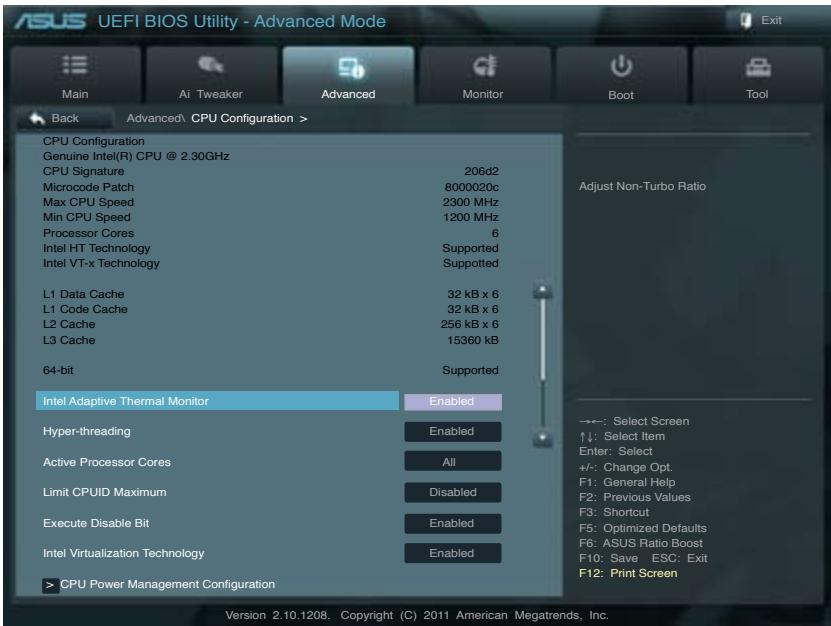 ASUS P9X79 PRO - Configuration du CPU - 2