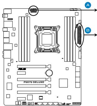 ASUS P9X79 PRO - Connecteurs d'alimentation ATX (24-pin eatxpwr; 8-pin EATX12V) - 1