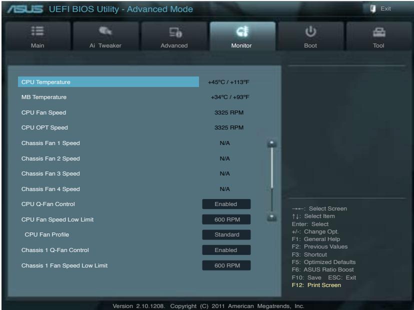 ASUS P9X79 PRO - Menu monitor (surveillance) - 1