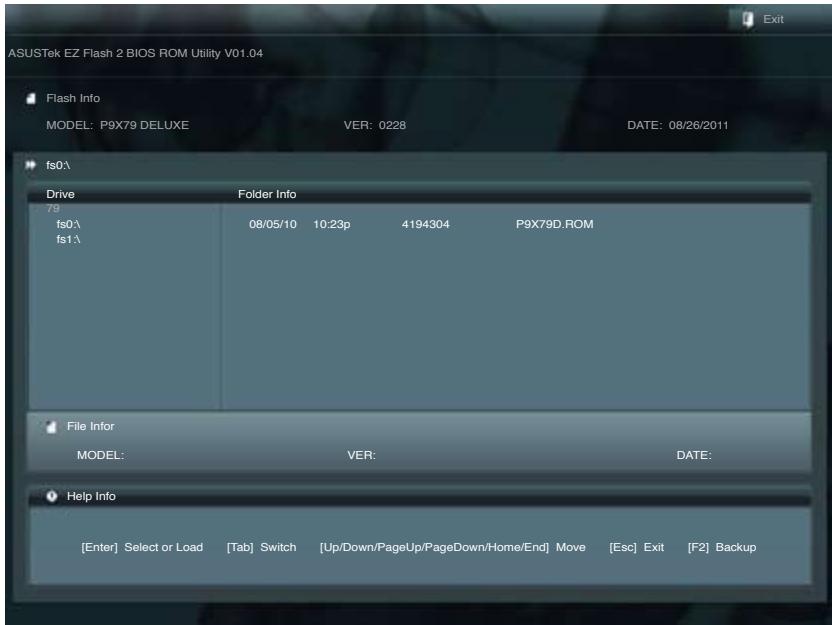 ASUS P9X79 PRO - Utilitaire ASUS EZ flash - 2