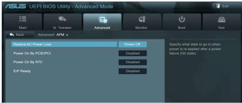 ASUS P9X79 PRO - APM (gestion d'alimentation avancée) - 1