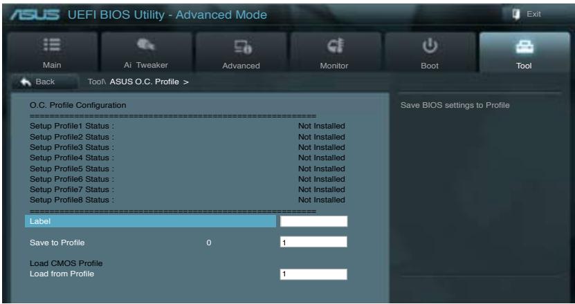 ASUS P9X79 PRO - ASUS o. c. profile - 1