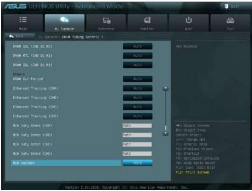 ASUS P9X79 PRO - DRAM Timing control (contrôle du minutage mémoire) - 5