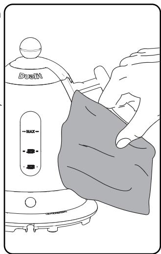 DUALIT DMK 1 - BETREIBEN SIE DEN WASSERKOCHER NUR MIT ORDNUNGSGEMÄB EINGESETZTEM WASSERFILTER. - 1