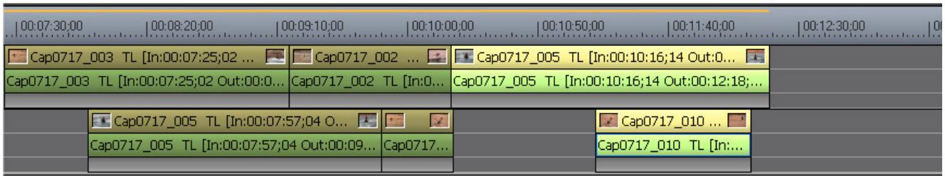 GRASS VALLEY EDIUS EDIT ANYTHING 6.0 - Suppression des écarts sur la timeline - 1