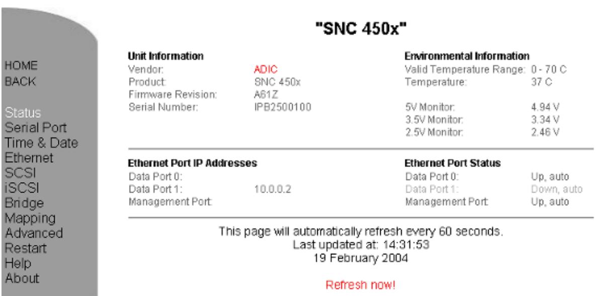 QUANTUM SNC 450X - Navigation dans SNC manager - 2