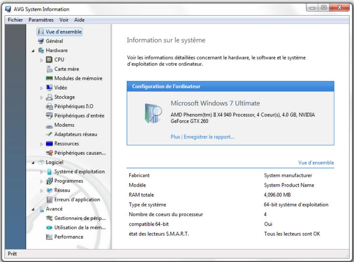 AVG PC TUNEUP 2011 - Mieux connaître son ordinateur - 1
