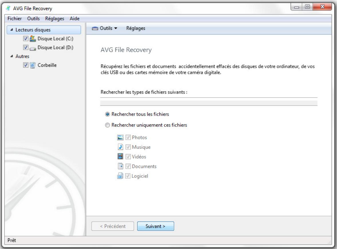 AVG PC TUNEUP 2011 - Restaurer les donnés perdues accidentellement - 1