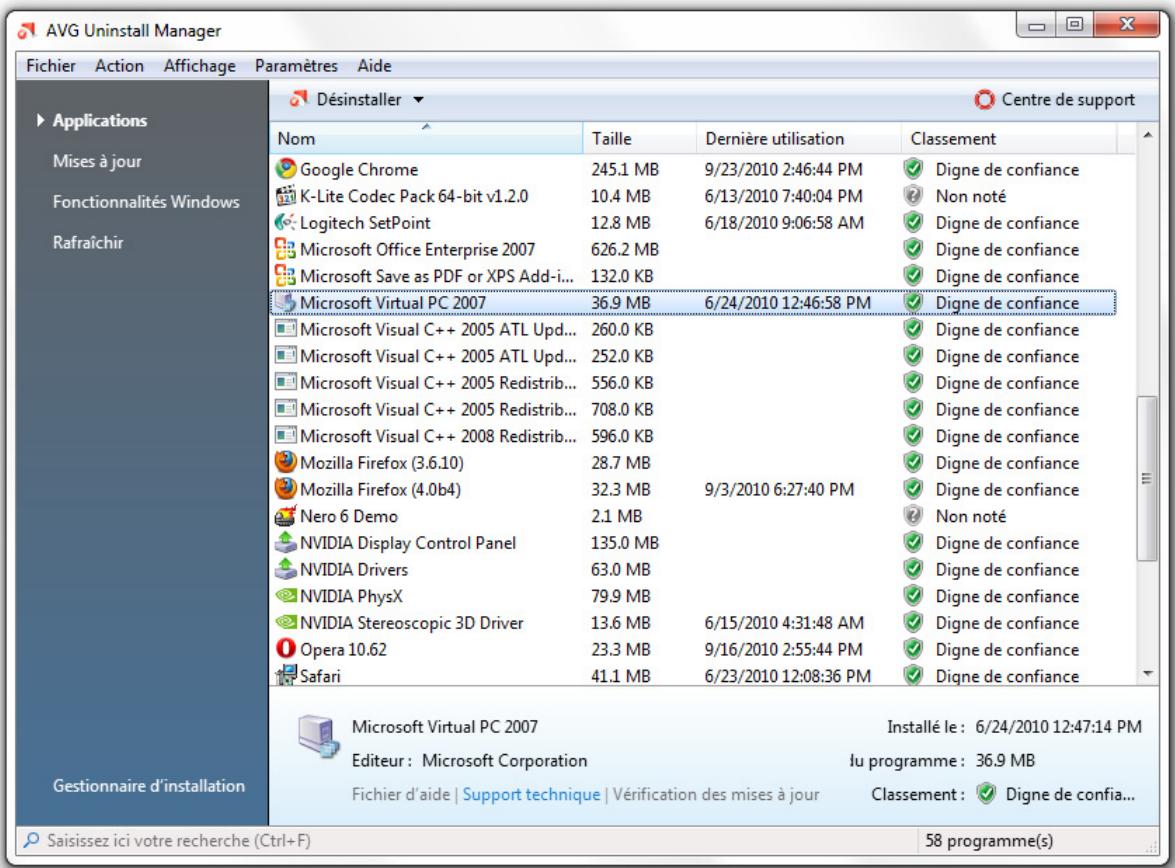 AVG PC TUNEUP 2011 - Supprimer les applications inutiles - 1