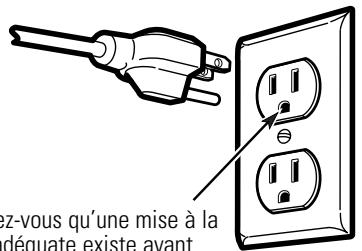 GE APPLIANCES GSLP1100 - BRANCHÉZ LE CORDON D'ALIMENTATION DANS UNE PRISE MISE À LA TERRE - 1