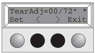 TALLY T2030-9 - Setting the tear position - 7