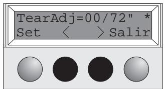 TALLY T2030-9 - Ajustar la posicion de corte - 7