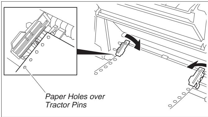 TALLY T2030-9 - Printer in fanfold paper mode - 4