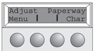 TALLY T2030-9 - Setting the first printing line (TOF) - 2