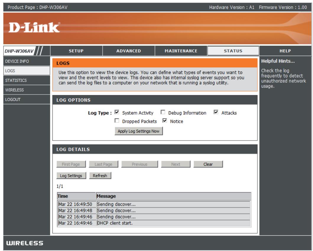 D-LINK DHP-W310AV - Journaux - 1