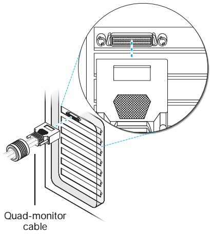 MATROX QID PRO - Connect your dual-monitor cables or quad-monitor cable - 4