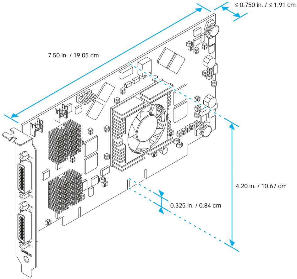 MATROX QID PRO - Maximum card dimensions - QID Pro - 1