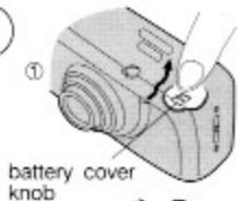YASHICA ZOOMATE 165EF - 2-1 Load the battery - 1